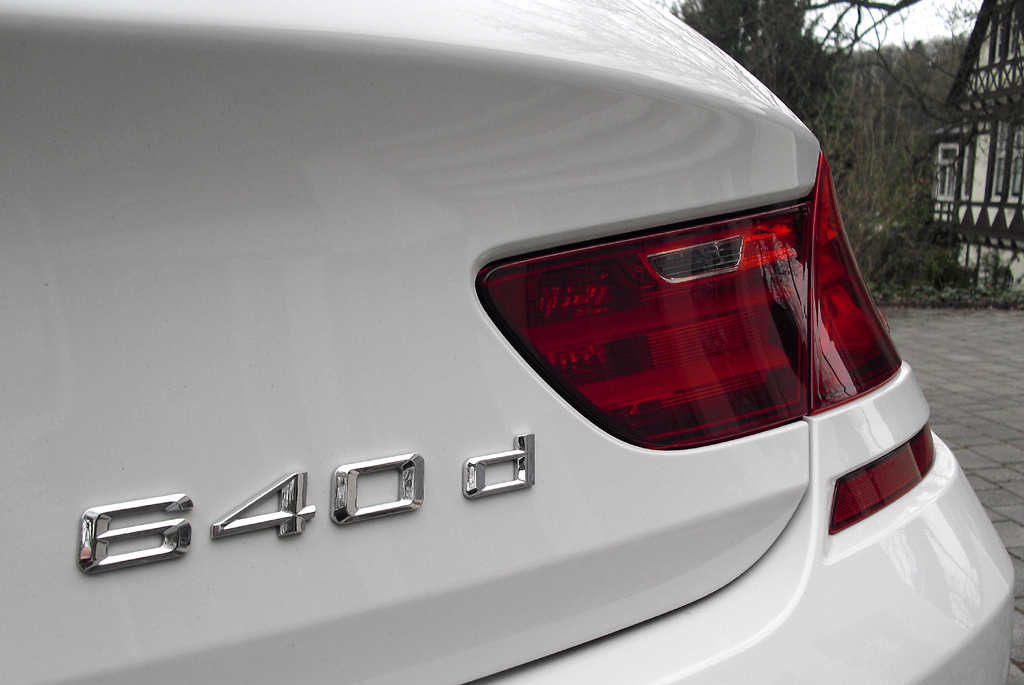 BMW 6er Gran Coupé: Modellschriftzug am Heck.