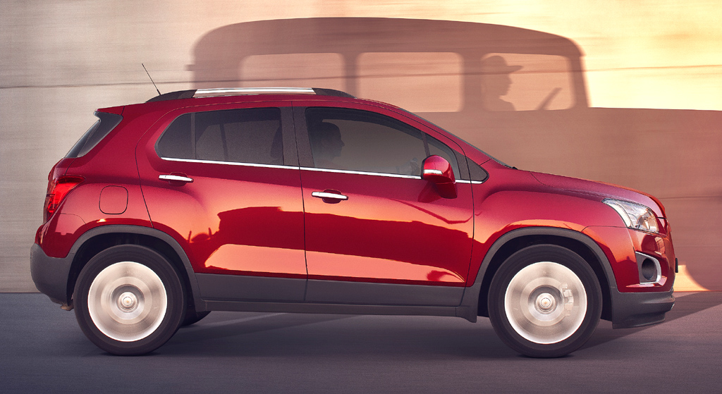 Chevrolet Trax: Und so sieht das kleine, kompakte SUV-Modell von der Seite aus.