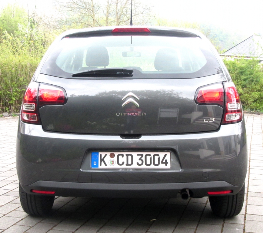 Citroën C3: Blick auf die Heckpartie.