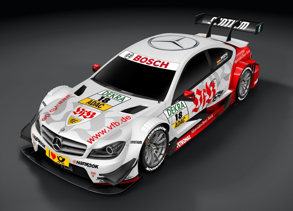 DTM-Mercedes startet im Design des VfB Stuttgart