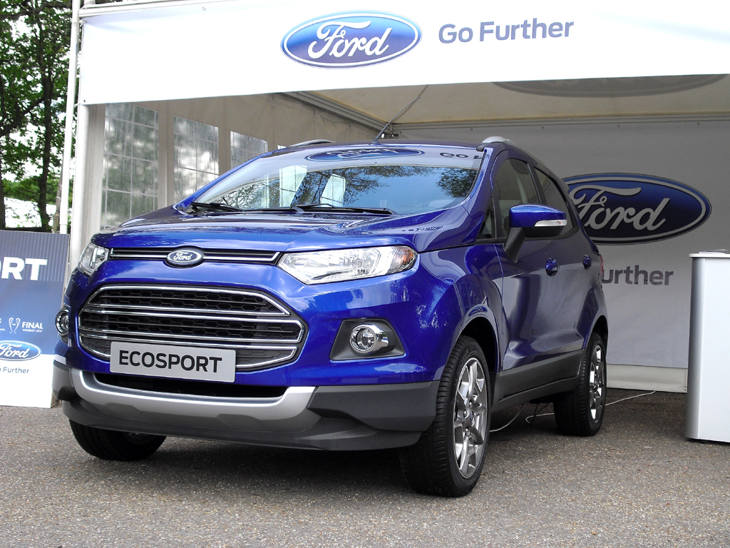 Das neue Kompakt-SUV-Modell Ford EcoSport durfte da natürlich nicht fehlen.