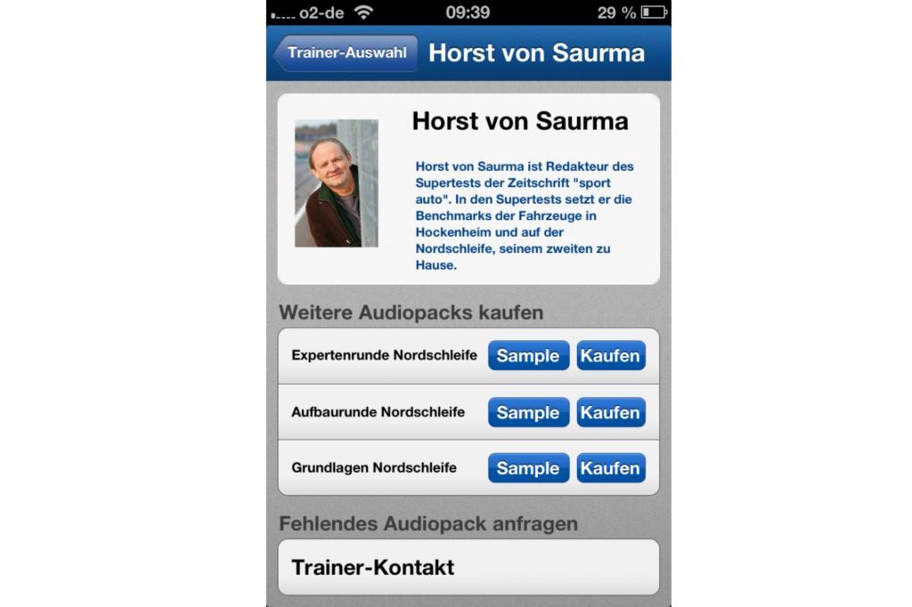 Geschwindigkeitsrausch mit Ansage: die Track Trainer App