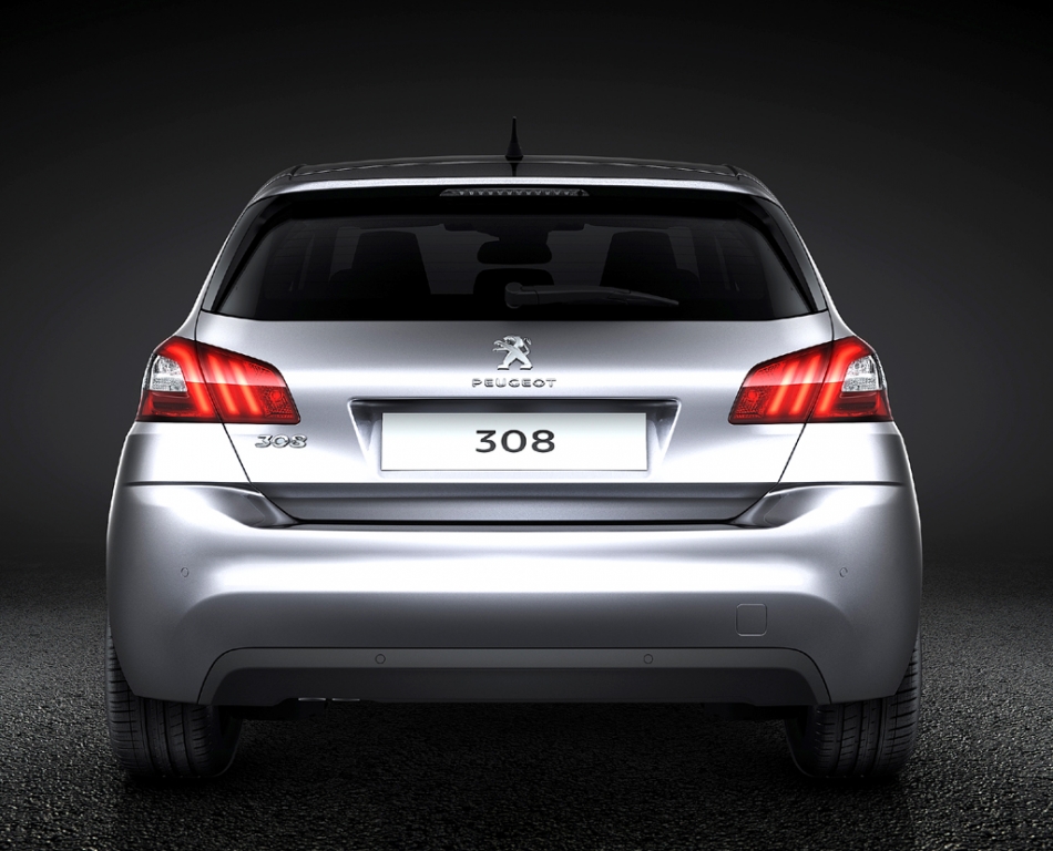 Peugeot 308: Blick auf die Heckpartie.