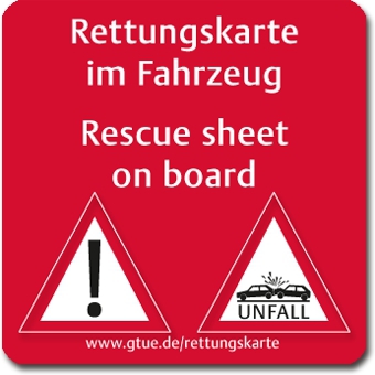 Ratgeber: Rettungskarte gehört ins Auto