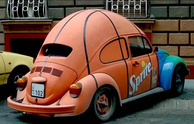 Wenn Autos für Werbung missbraucht werden...