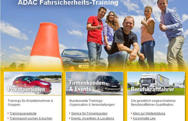1,2 Millionen Menschen haben 2012 an ADAC-Sicherheitstrainings teilgenommen