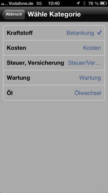 Alles unter Kontrolle: Die KFZ-App FuelLog
