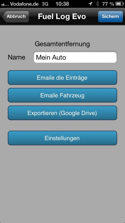 Alles unter Kontrolle: Die KFZ-App FuelLog
