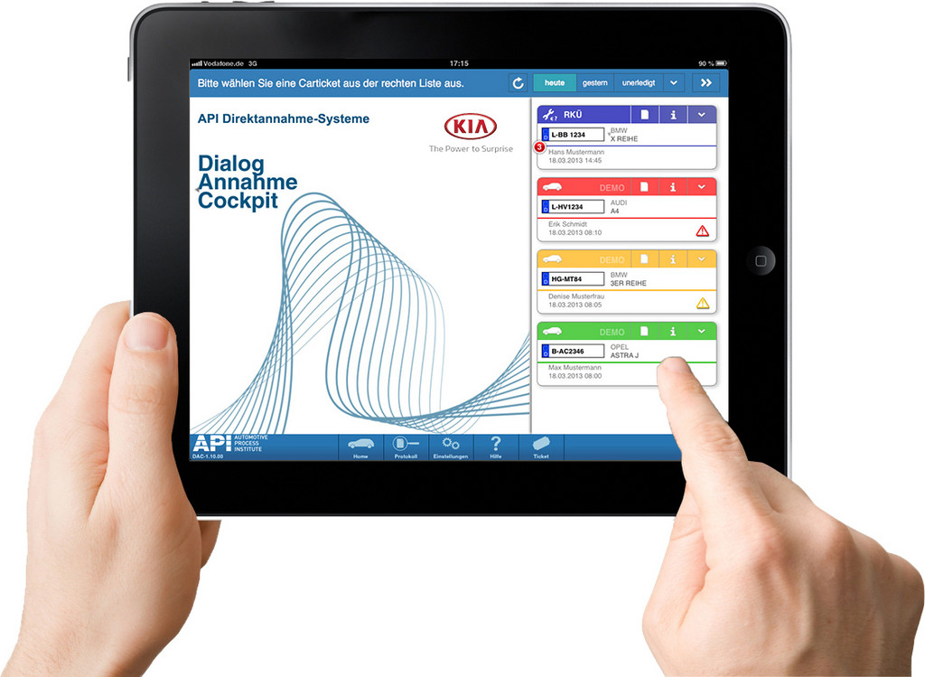 Kia startet Direktannahme per iPad