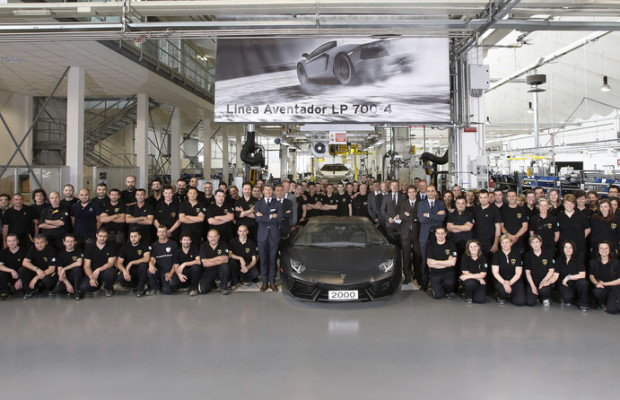 Lamborghini baut den 2000sten Aventador