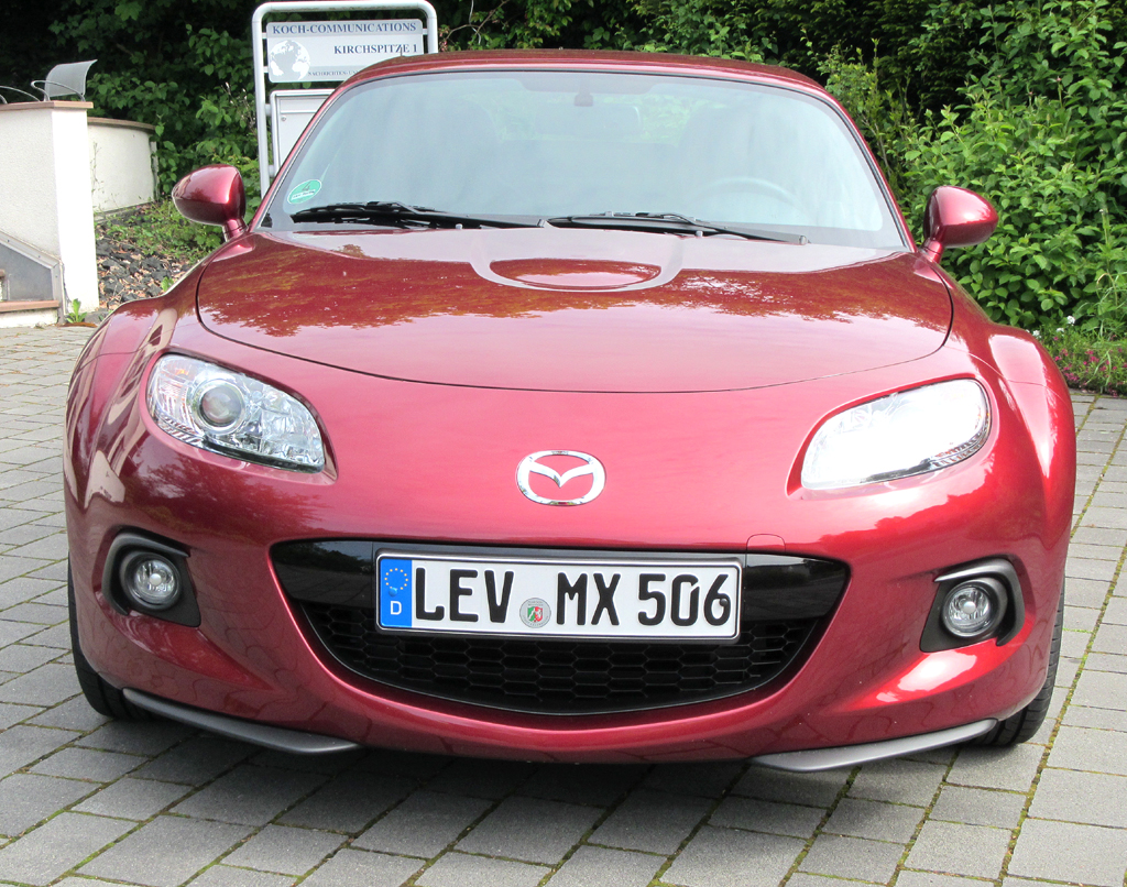 Mazda MX-5: Blick auf die Frontpartie. 