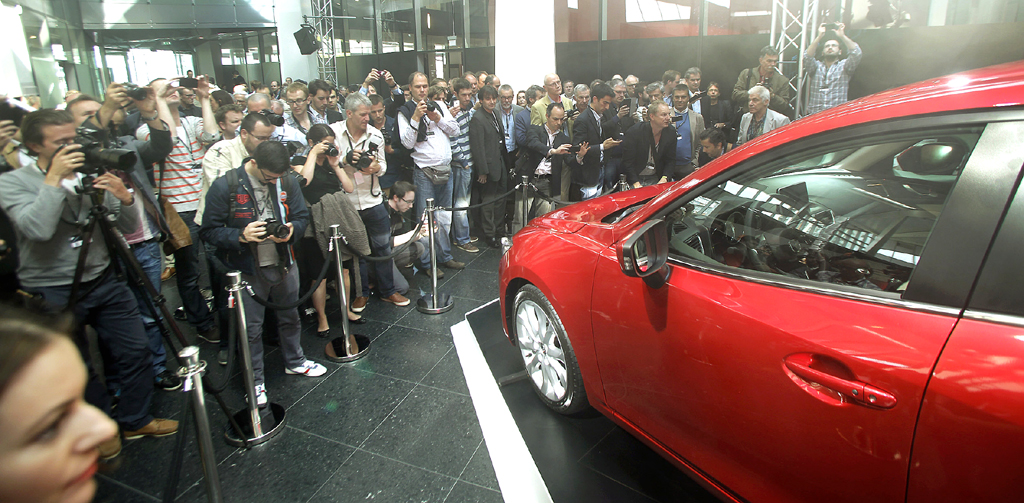 Mazda3: Neben London fand die Premiere noch in Sankt Petersburg, Istanbul, New York und Melbourne statt.
