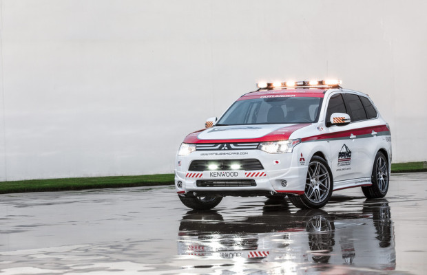 Mitsubishi Outlander als Safety Car am Pikes Peak