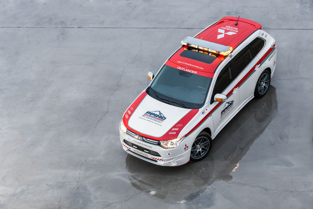 Mitsubishi Outlander als Safety Car am Pikes Peak