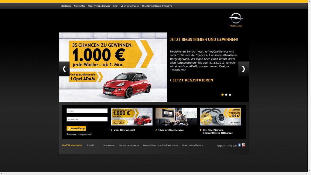 Opel startet Serviceportal im Internet