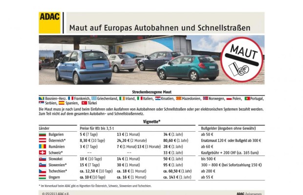 Ratgeber Urlaub: Mautgebühren im Ausland