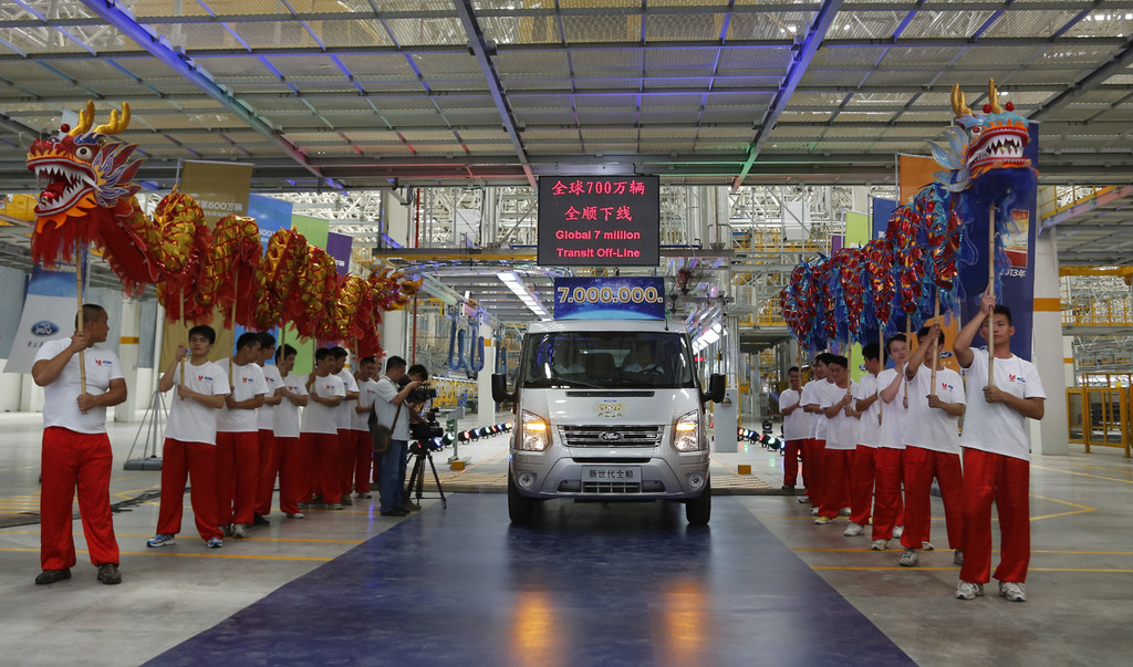 Siebenmillionster Ford Transit wurde in neuen Werk in China gebaut