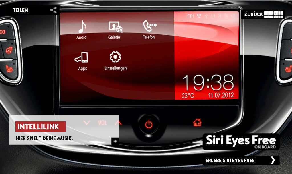 Smartphone-Integration im Auto – Erzähl mir einen Witz | © opel