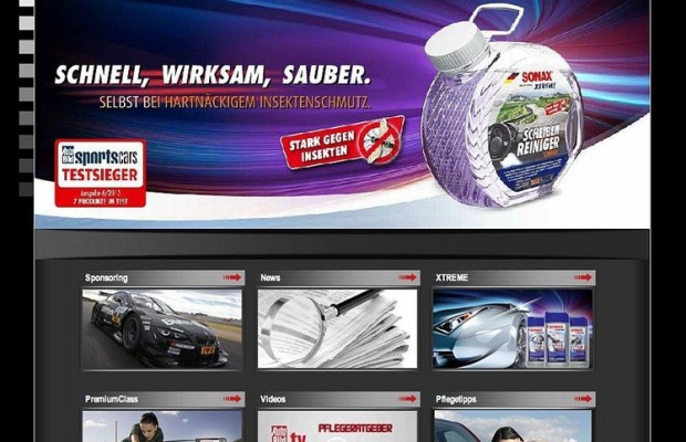 Sonax mit neuer Homepage