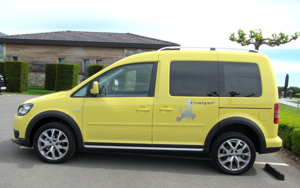 VW Cross Caddy: Und so sieht die neue Variante von der Seite aus.