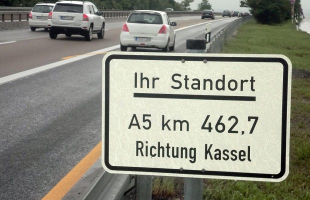 Verkehrsinformation: Wo bin ich?