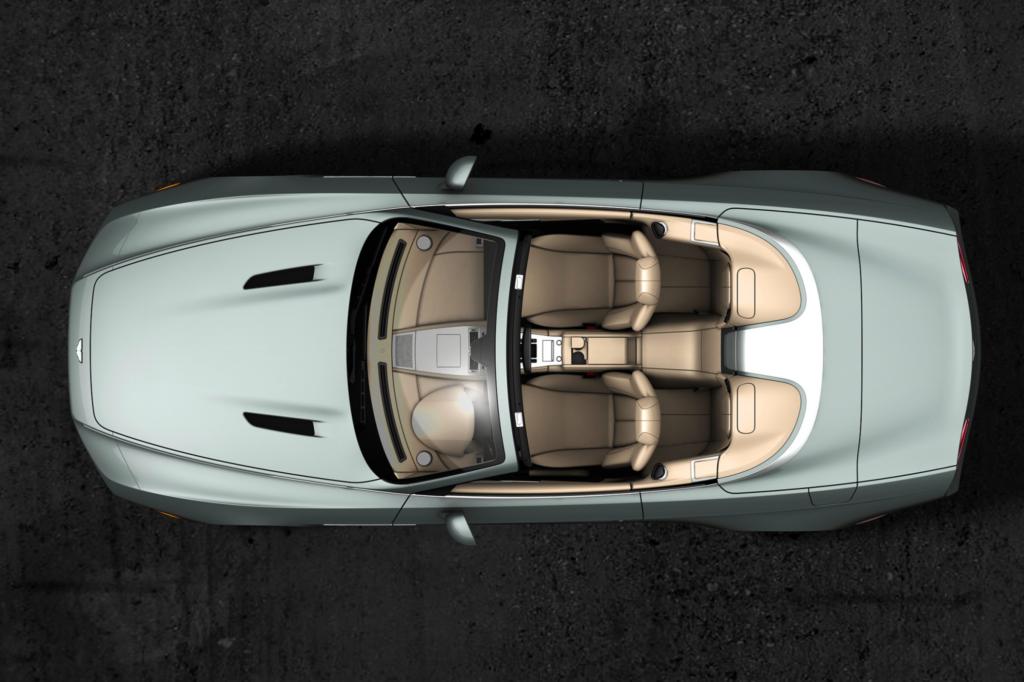 Der DB9 Spyder Zagato Centennial von oben