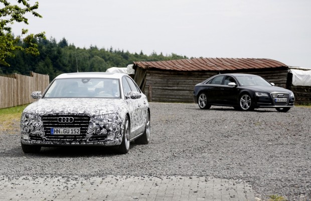 Erwischt: Erlkönig Audi A8 Facelift – Treffen der Generationen