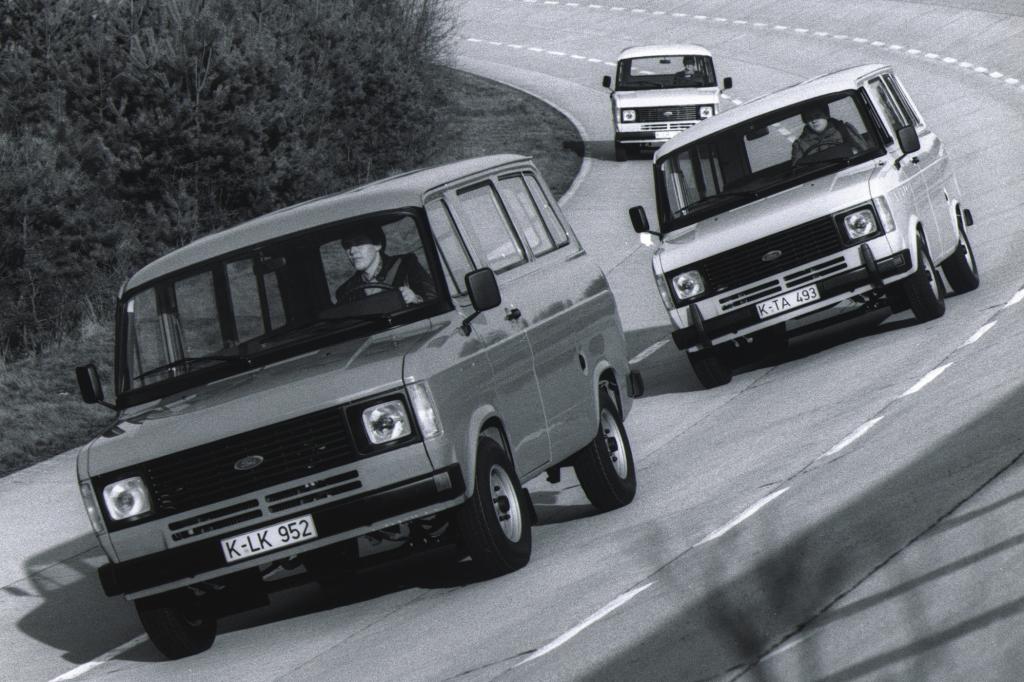Ford Transit 1978 auf Ford-Versuchsgelände in Lommel