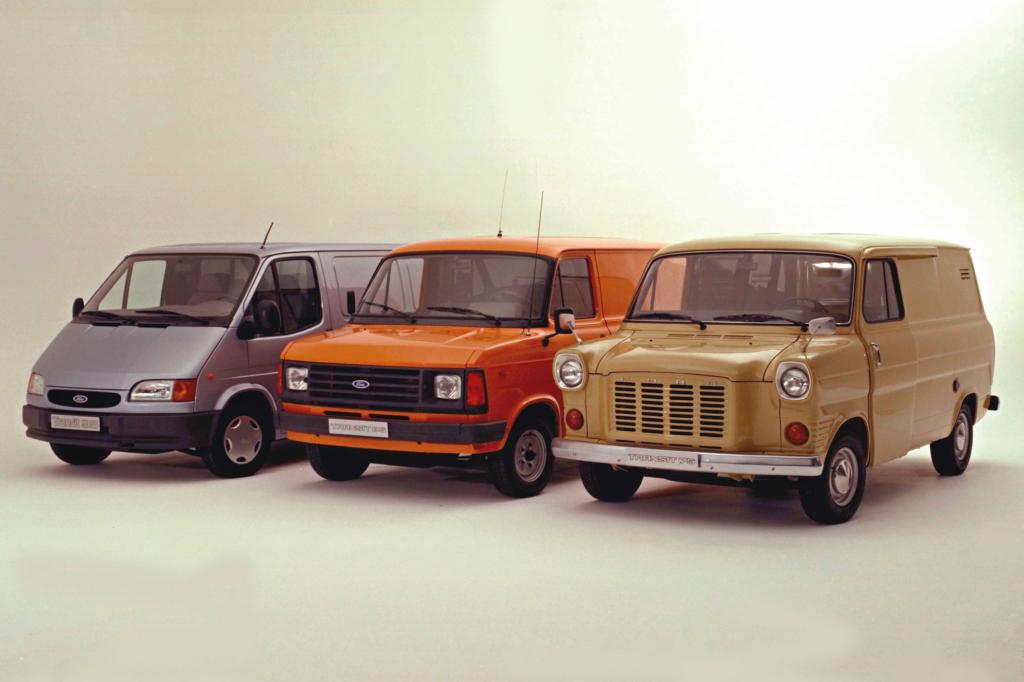 Ford Transit 1994, Transit 1978 und Transit Diesel 1972