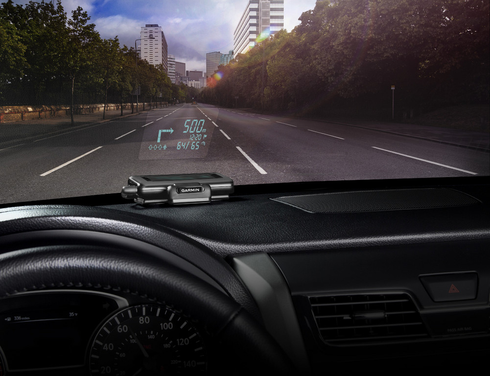 Garmin bietet Head-Up-Display an