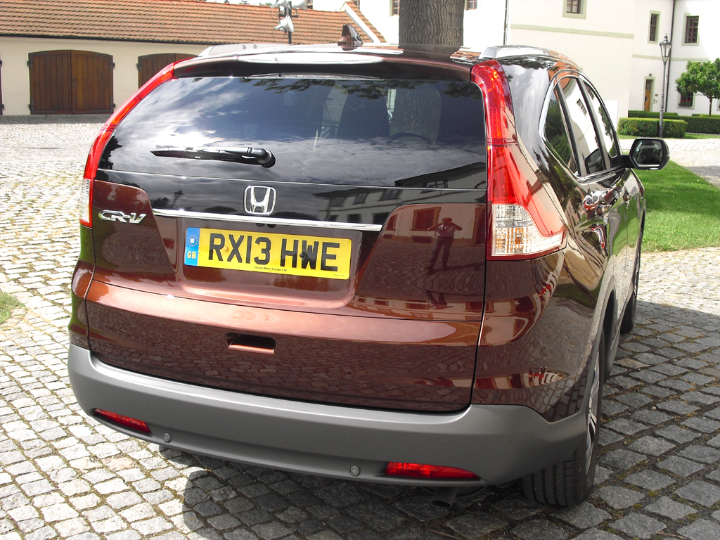 Honda CR-V: Blick auf die Heckpartie. 