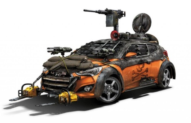 Hyundai Veloster Zombie Survival Machine  - Kettensägen gegen die Apokalypse