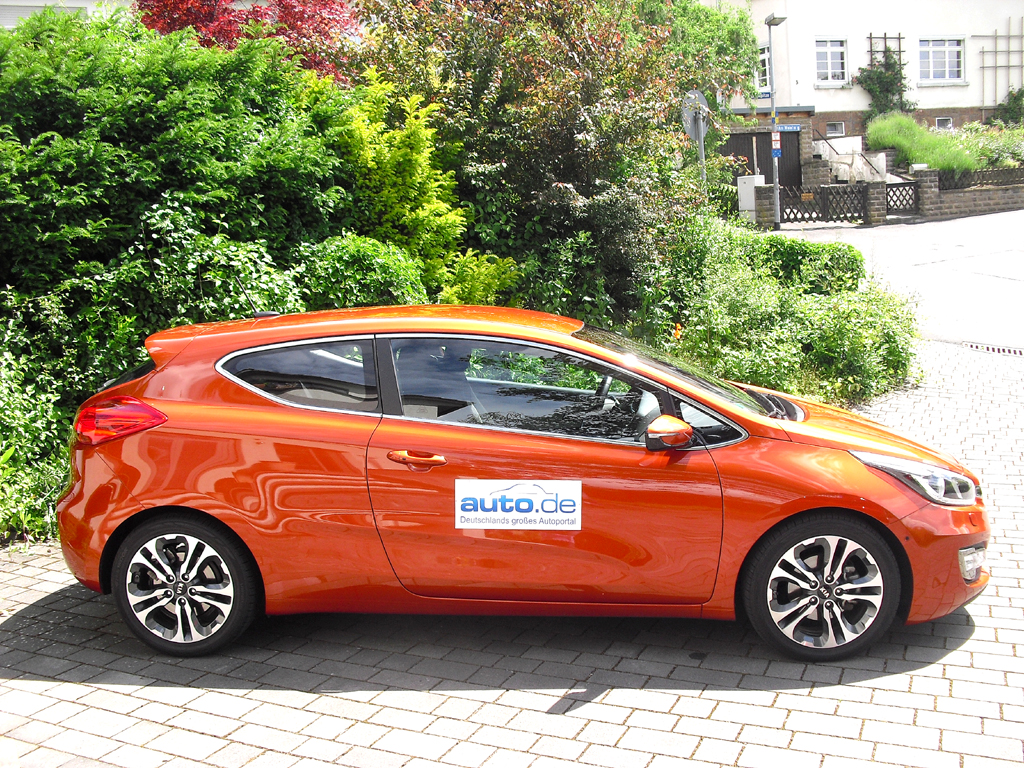Kia Pro Cee'd: Und so sieht der sportliche Dreitürer von der Seite aus.