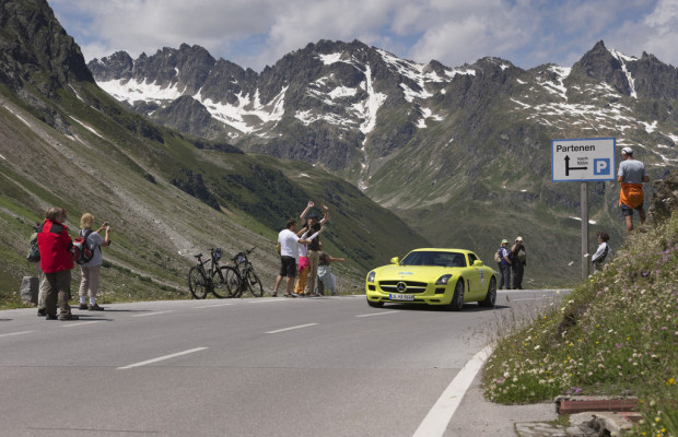 Mercedes-Benz stellt größte Elektroflotte bei der Silvretta