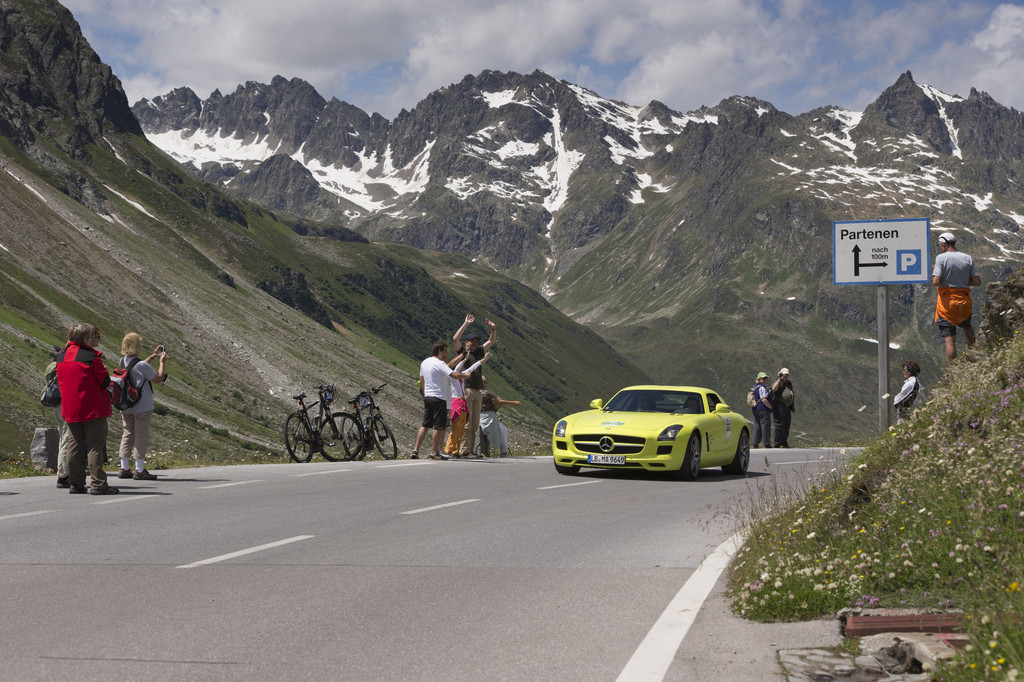 Mercedes-Benz stellt größte Elektroflotte bei der Silvretta