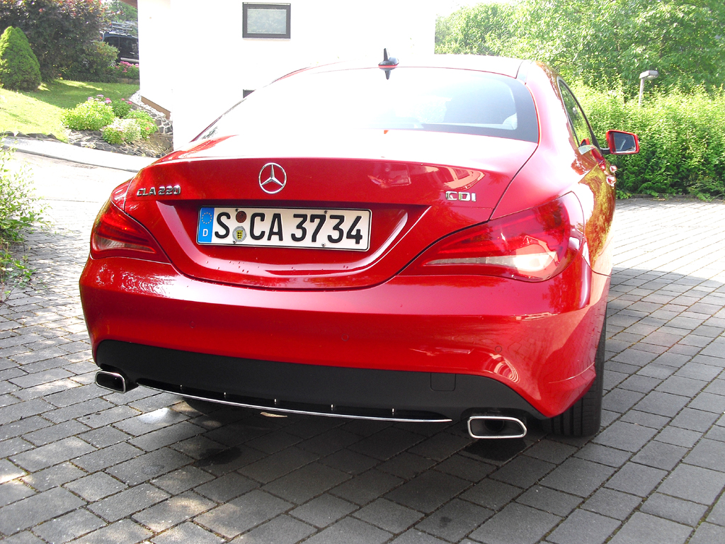 Mercedes CLA: Blick auf die Heckpartie. 
