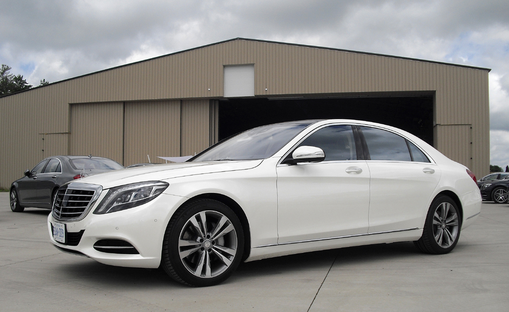 Mercedes S-Klasse: Und so sieht die Edelkarosse von der Seite aus.