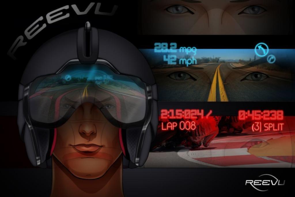 Motorradhelm mit Head-up-Display - Alles im Blick 