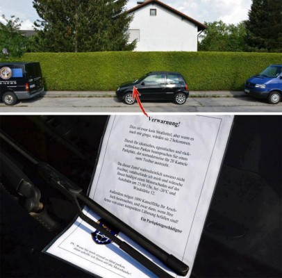 Selbstgemachte Strafzettel