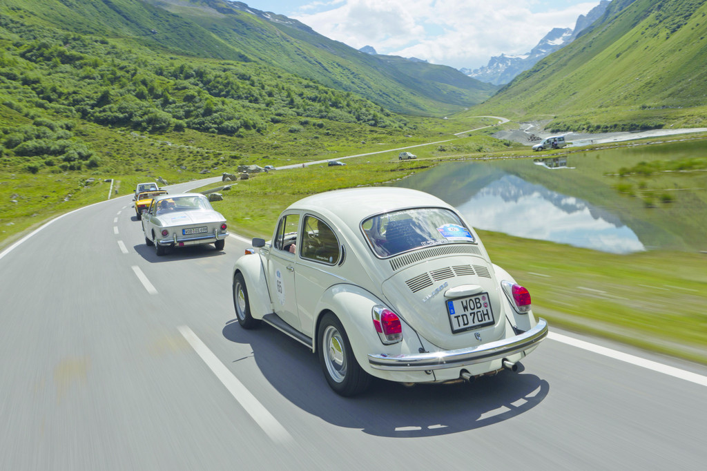 Volkswagen bei der Silvretta Classic Rallye