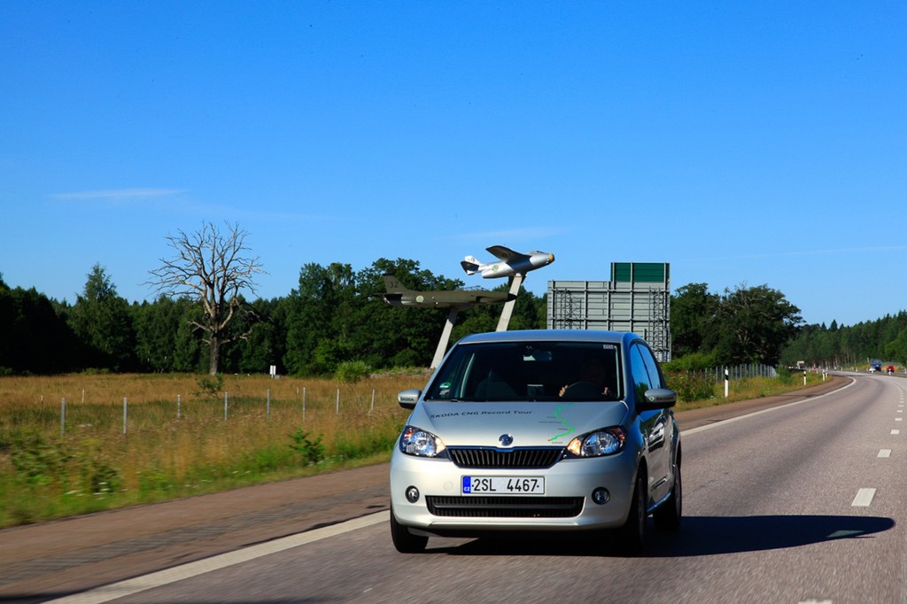 Škoda Citigo CNG legt für 81,24 Euro über 2600 Kilometer zurück
