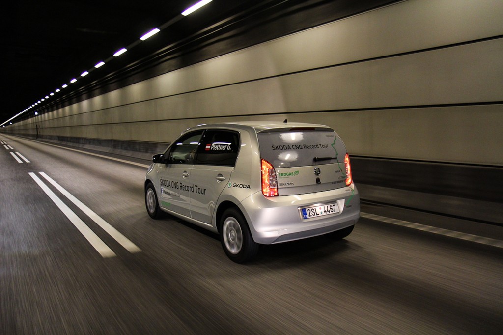 Škoda Citigo CNG legt für 81,24 Euro über 2600 Kilometer zurück