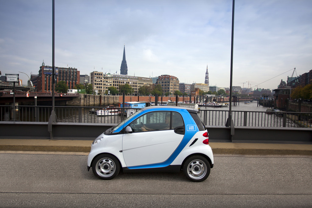 Car2go geht über die Elbe
