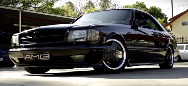 Düster und elegant: 1988er Mercedes-Benz SEC AMG