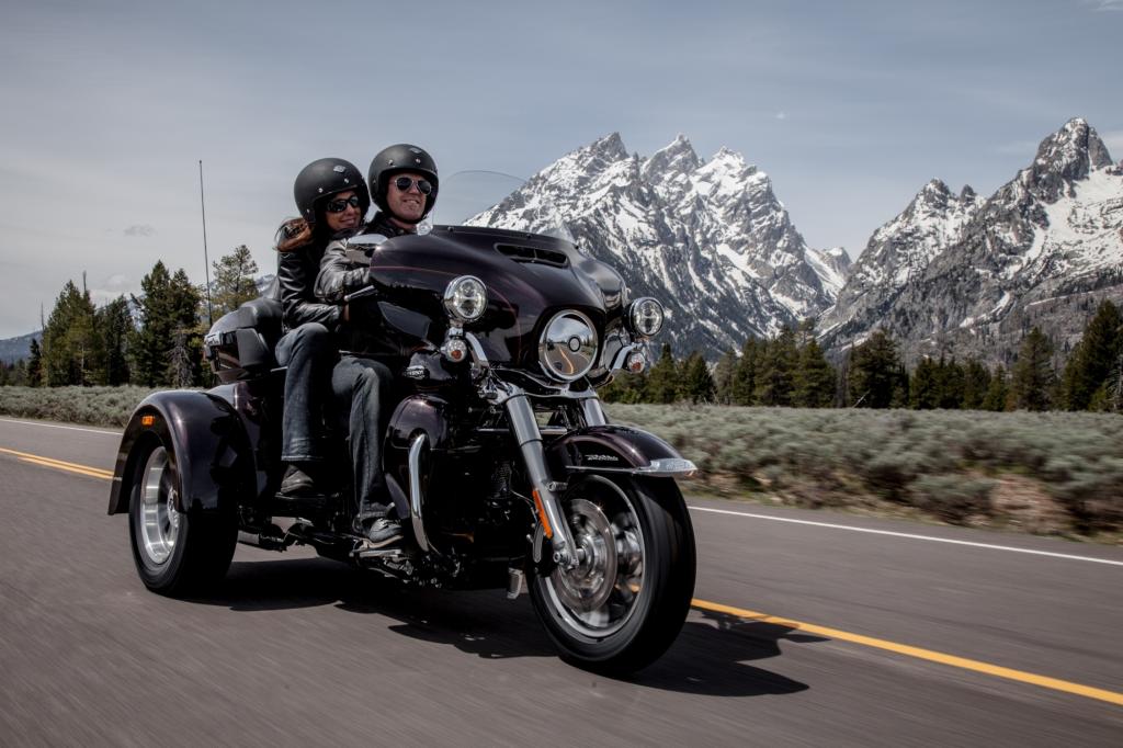 Das Trike Tri Glide Ultra Classic gehrört erstmals zum Harley-Programm in Duetschland