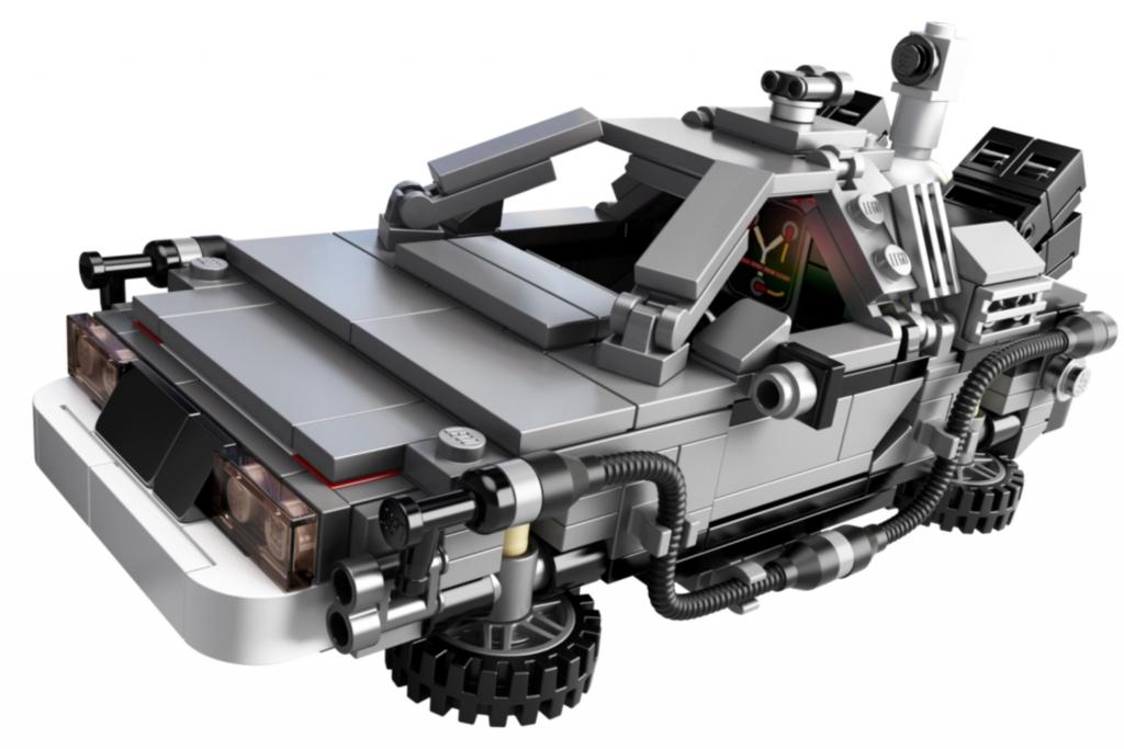 Der detailgetreue Bausatz des DeLorean in Miniatur-Version macht möglicherweise den Vätern noch mehr Freude als ihren Kindern
