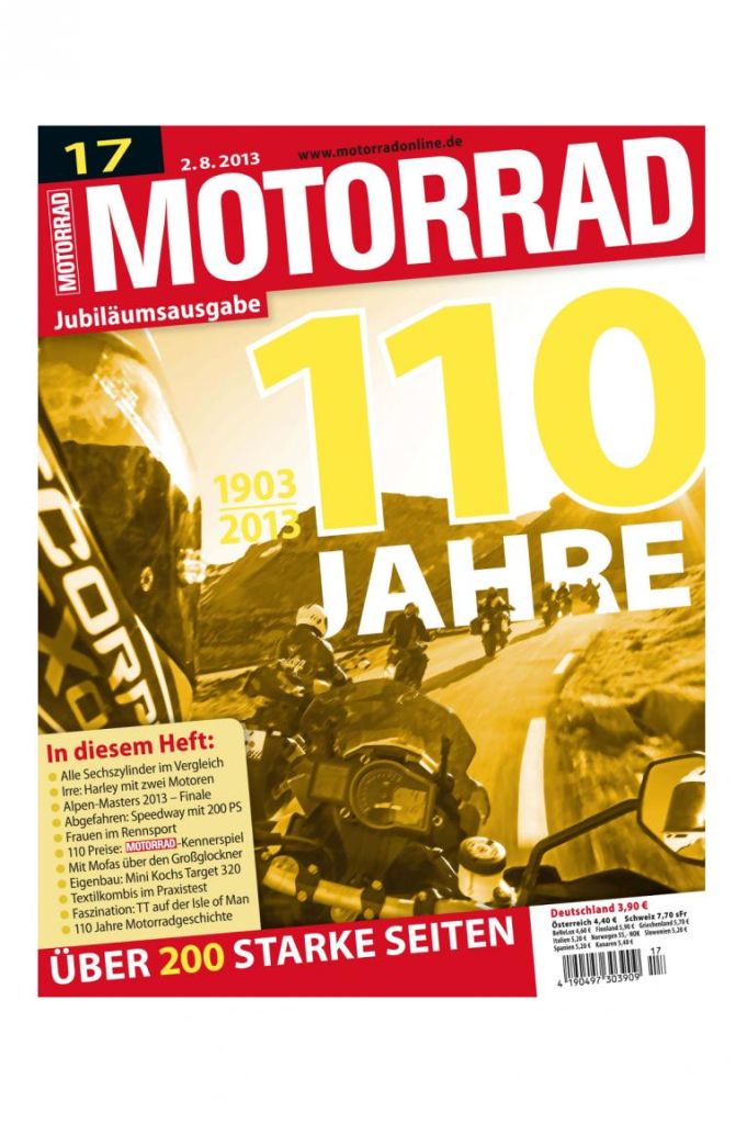 Die Zeitschrift Motorrad wird 110