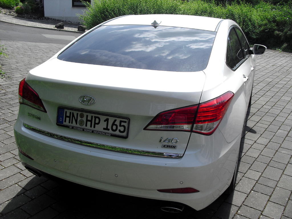 Hyundai i40: Blick auf die Heckpartie. 