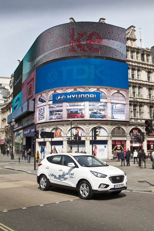 Hyundai liefert fünf ix35 Fuel Cell nach London