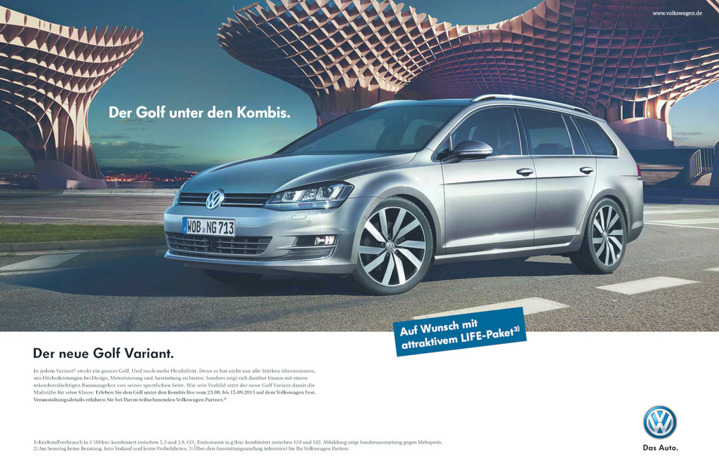 Kampagne: Der Golf unter den Kombis